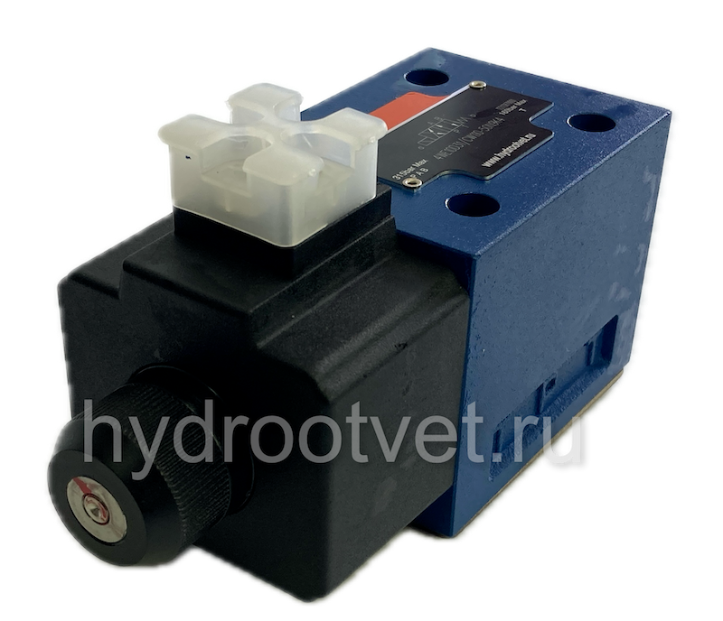 4WE10GB31/CW220-50N9K4 - Гидрораспределитель золотниковый Ду 10 с электроуправлением W230, схема GB (64-2), возврат - пружинный