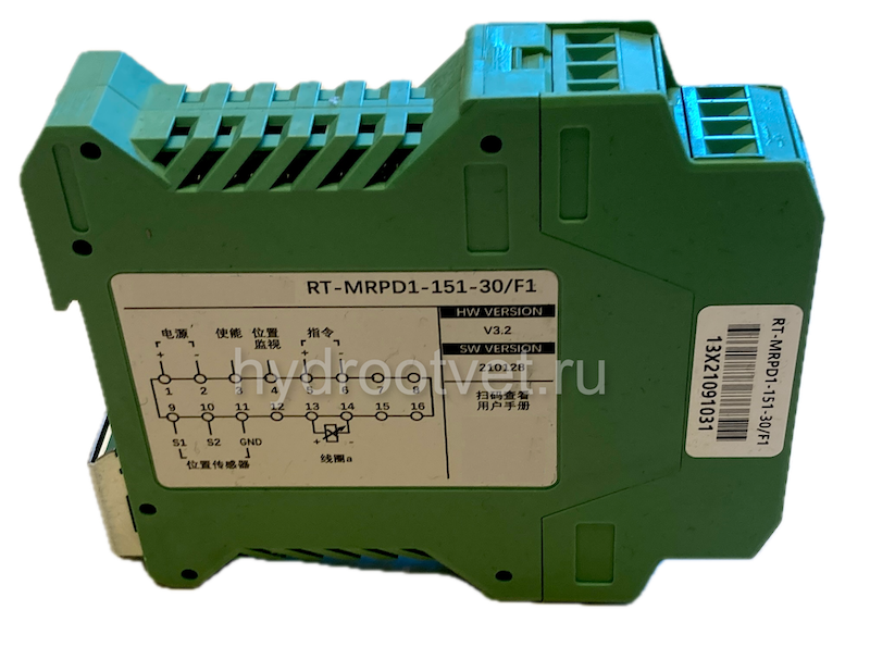 RT-MRPD1-151-30/F1 - Электронный усилитель внешний для управления клапаном - пропорциональный регулятор расхода 2FRE10, 2FRE16, сигнал 4-20 мА