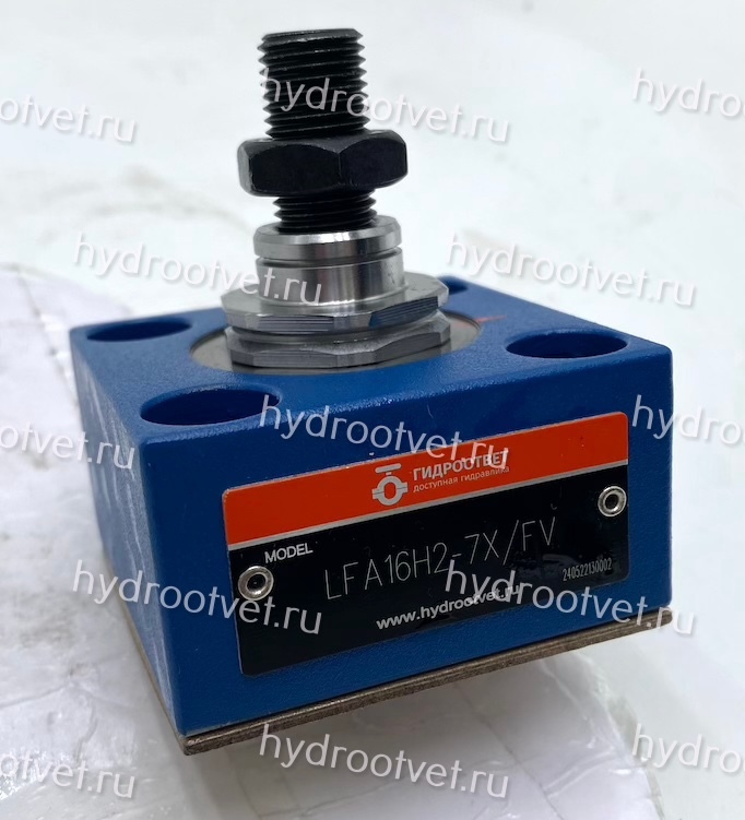 LFA16H2-7X/F - Крышка для логического клапана, типоразмер Ду16 функционал - H2 = крышка со одним каналом X и ограничителем хода картриджного клапана, внешний канал X - F = есть, уплотнение NBR