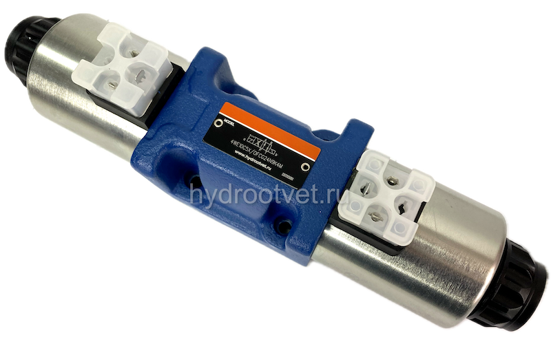 4WE10R5X/EG24N9K4/M - Гидрораспределитель золотниковый Ду 10 (серия 5X) с электроуправлением G24, схема R (94), возврат - пружинный