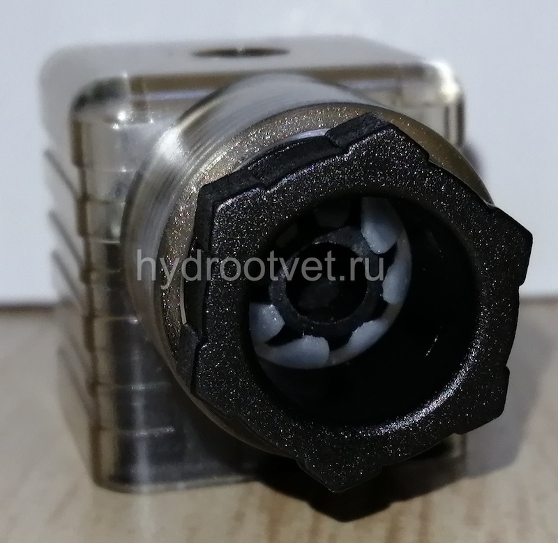 Штекер для дискретного клапана, с индикацией, прозрачный, Z5L, DIN43650/A, постоянный ток