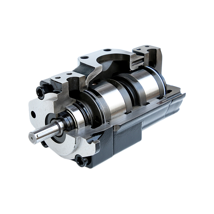 T6CCB22B221L00C100 - Пластинчатый нерегулируемый двухпоточный насос серии T6CC с рабочим объемом 70+70 см3