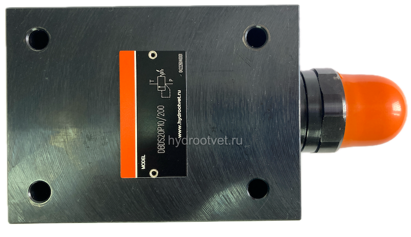 DBDS20P1X/100 - Предохранительный клапан прямого управления Ду20, давление регулировки до 100 бар, тип монтажа - на плиту, элемент регулировки S = винт