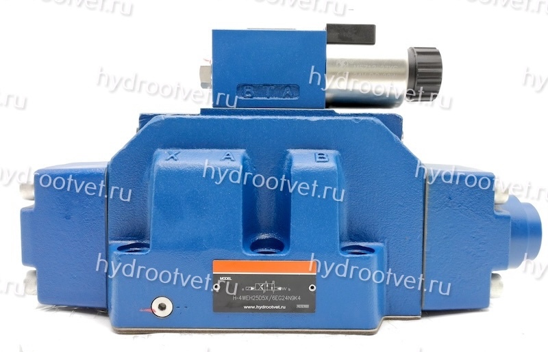 H-4WEH25D6X/6EG24N9K4 - Гидрораспределитель с электроуправлением Ду25 схема D (574А), напряжение G24, каналы управления X и Y - внешние