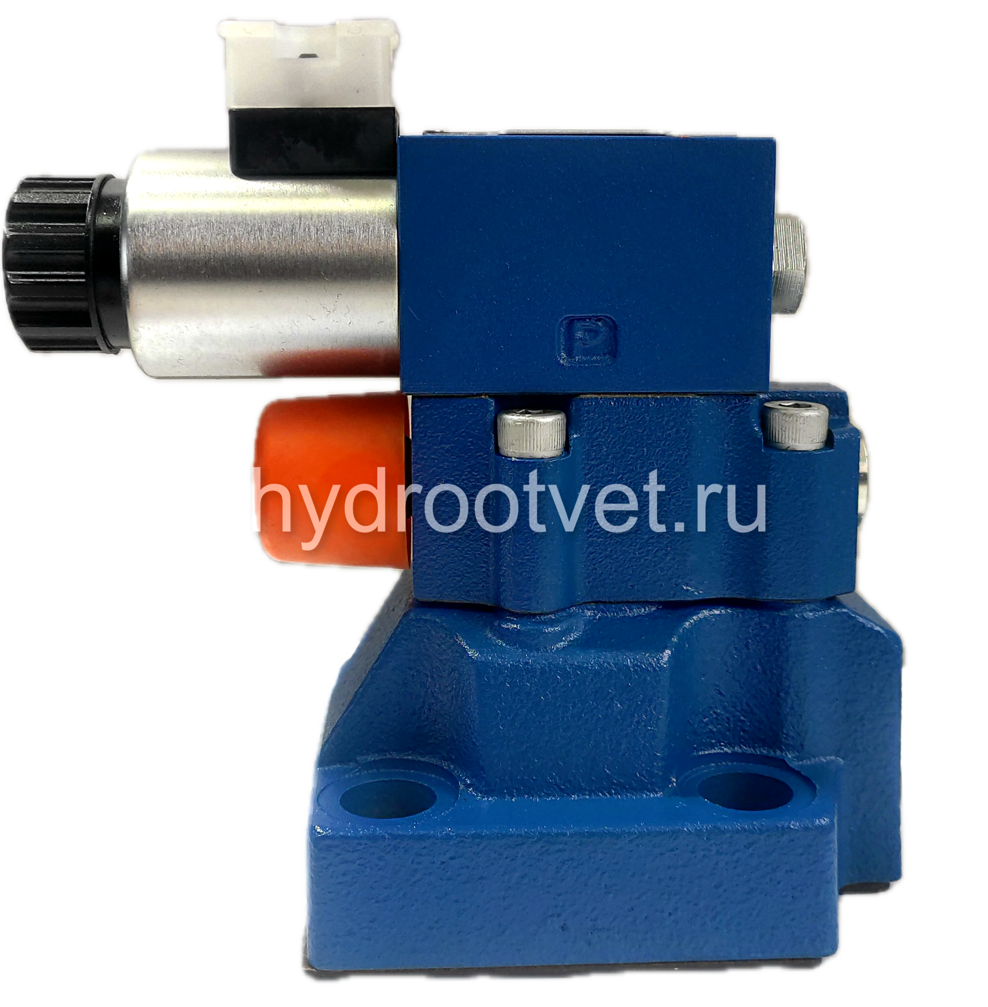 DBW20B2-5X/315CW220-50N9K4 - Предохранительный клапан Ду25 с давлением настройки до 315 бар, управление - X и Y - внутренние с разгрузкой B = открыт с электроуправлением W220