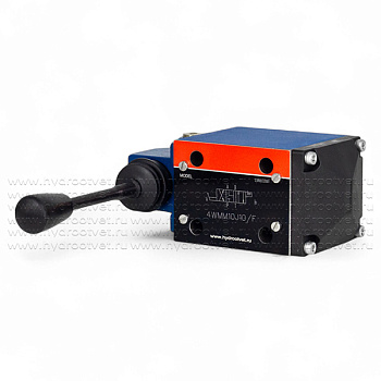 4WMM10J10/F - Гидрораспределитель Ду 10 с ручным управлением, схема J (34), возврат - F = фиксатор