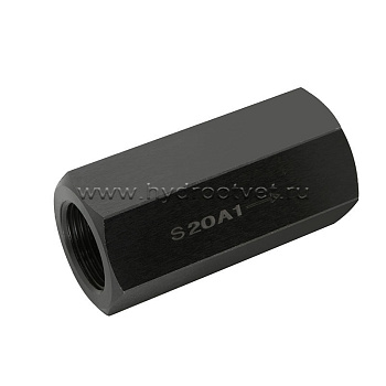 S20A3/1 - Обратный клапан трубного монтажа Ду20, G1 с давлением открытия 3 бар