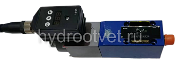 DBEE6-1X/200YG24K31C - Пропорциональный предохранительный клапан Ду6 (расход до 30 л/мин), давление регулировки до 200 бар, встроенные усилитель = есть, монтаж - на плиту