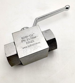 KHB-G1-1111-01-1 - Шаровой кран 2/2 на высокое давление, резьба G1''