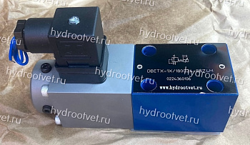 DBETX–1X/180G24–8NZ4M - Пропорциональный предохранительный клапан (расход до 1 л/мин), давление регулировки до 180 бар, сила тока на катушке 0.8 A max