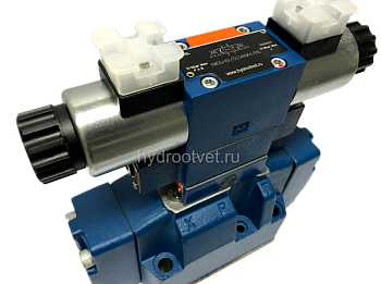 4WEH16E7X/6EG24N9ETS2K4/B10 - Гидрораспределитель с электроуправлением Ду16 схема E (44), напряжение G24, каналы управления ET - X и Y - внутренние