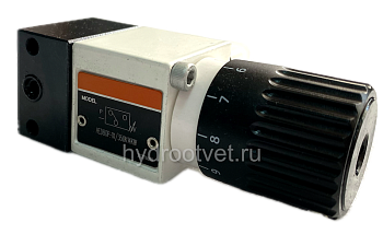 HED8OP-1X/50K14KW - Реле давление поршневое регулировка до 50 бар, монтаж на плиту, регулирующий элемент рукоятка со шкалой