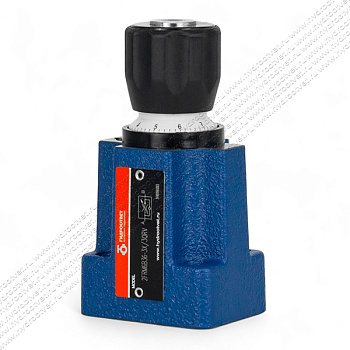 2FRM6B36-3X/3QRV - Регулятор расхода Ду 6 для монтажа на плиту, номинальный расход 3 л/мин, B = без доп. канала (стандарт), обратный клапан - есть