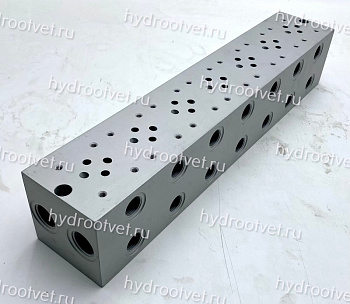 EM213/7Y - Семиместная присоединительная плита для гидравлических распределителей и клапанов DN6