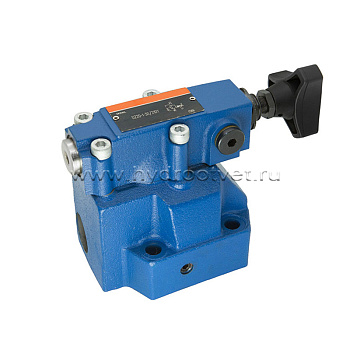 DZ20-2-5X/100 - Клапан последовательности непрямого действия Ду25, с обратным клапаном с давлением регулировки до 100 бар, каналы управления X и Y - внутренние