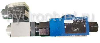 DREE6-1X/100MG24K24A1M - Пропорциональный редукционный клапан Ду6 со встроенным усилителем, сигнал A1 = 0-10В, давление регулировки до 100 бар, монтаж - на плиту