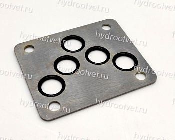 O-ring plate for Z2FS10 NBR - Пластина-проставка с уплотнительными кольцами под ISO 4401-05 (СЕТОР05), материал NBR