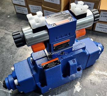 4WEH22J7X/6EG24N9EK4/10B12 - Гидрораспределитель с электроуправлением Ду22 серии 7X с регулировкой хода основного золотника