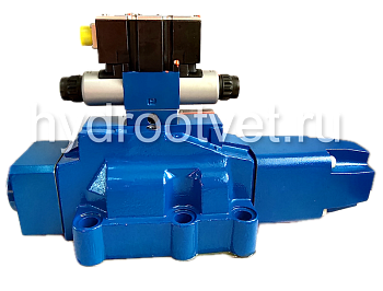 4WRZE32E1-520-7X/6EG24ETK31/A1D3M - Пропорциональный распределитель Ду32 со встроенным усилителем (OBE), номинальный расход 520 л/мин, схема E1-, каналы управления ET - X и Y - внутренние, сигнал управления ± 10 В