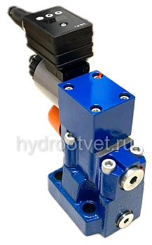 DBEME10-7X/315Y-8G24K31A1M - Пропорциональный предохранительный клапан со встроенным усилителем (OBE), Ду10, , регулировка давления до 315 бар, сигнал управления 0–10 В