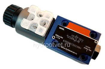 M-4SED6D1X/350CG24N9K4/V - Гидрораспределитель седельного типа Ду 6 с электроуправлением (на 350 бар), схема D, уплотнение V = FKM