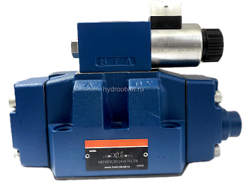 4WEH16D7X/6EW110N9ETK4/B10 - Гидрораспределитель с электроуправлением Ду16 схема D (574А), напряжение W110, каналы управления ET - X и Y - внутренние