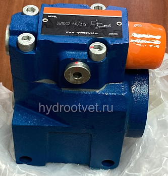 DB10G2-5X/50 - Предохранительный клапан Ду10 с давлением настройки до 50 бар, управление - X и Y - внутренние