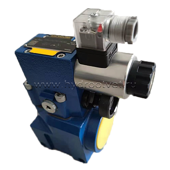 DBW30BG2-5X/315CW220-50N9K4 - Предохранительный клапан Ду32 с давлением настройки до 315 бар, управление - X и Y - внутренние с разгрузкой B = открыт с электроуправлением W220
