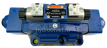 4WEH32R6X/6EG24N9ETK4/B10 - Гидрораспределитель с электроуправлением Ду32 схема R (94), напряжение G24, каналы управления ET - X и Y - внутренние